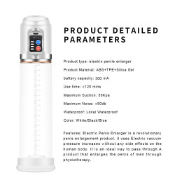 USB Rechargeable Male Enhancement Automated Air Vacuum Pump Electric Safer Sex Product