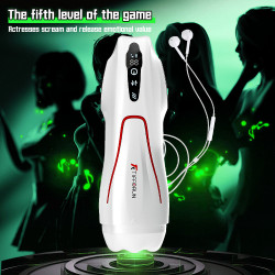 Automatic Telescopic Heating Adult Sex Toys Intelligent Touch Key Masturbator Cup for Male Pocket Pussy Design TPE Aircraft Cup